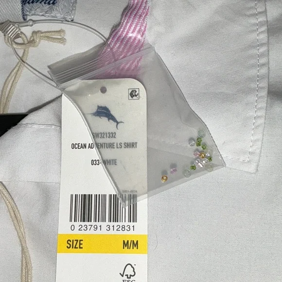 Tommy Bahama Ocean Adventure Long Sleeve Button-Up Shirt - Picture 9 of 9